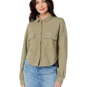 NWOT: bobi Los Angeles Knit Twill Shirt Jacket Size XS